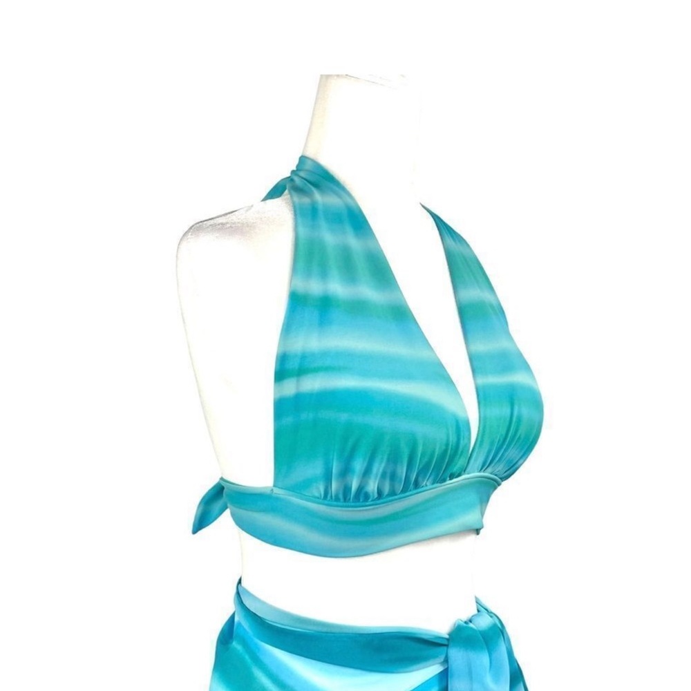 OCEAN PACIFIC TWO PIECE SWIMSUIT and MATCHING WRAP - Picture 12 of 14
